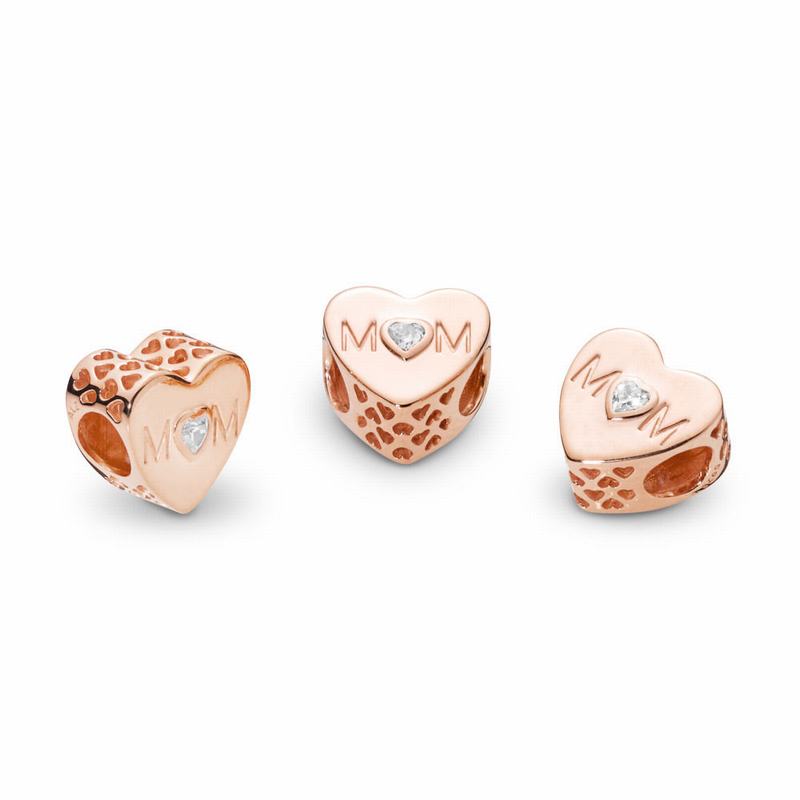 Pandora Australia Rose™ Mother Heart Charm | BUANOY745